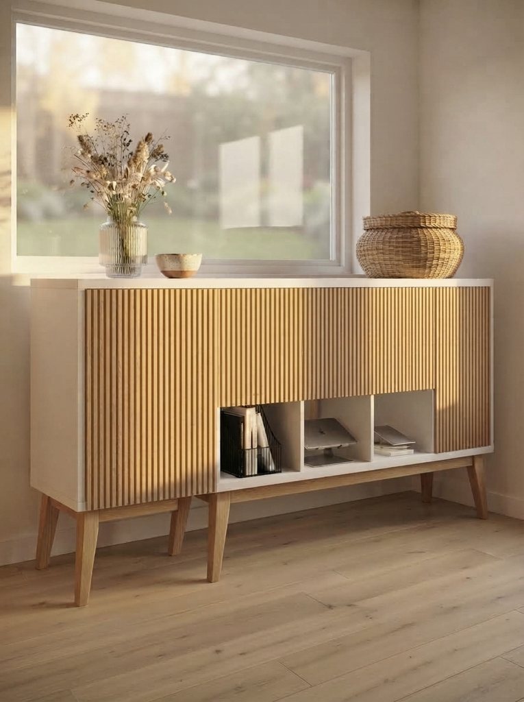 Kallax TV stand in a modern living room