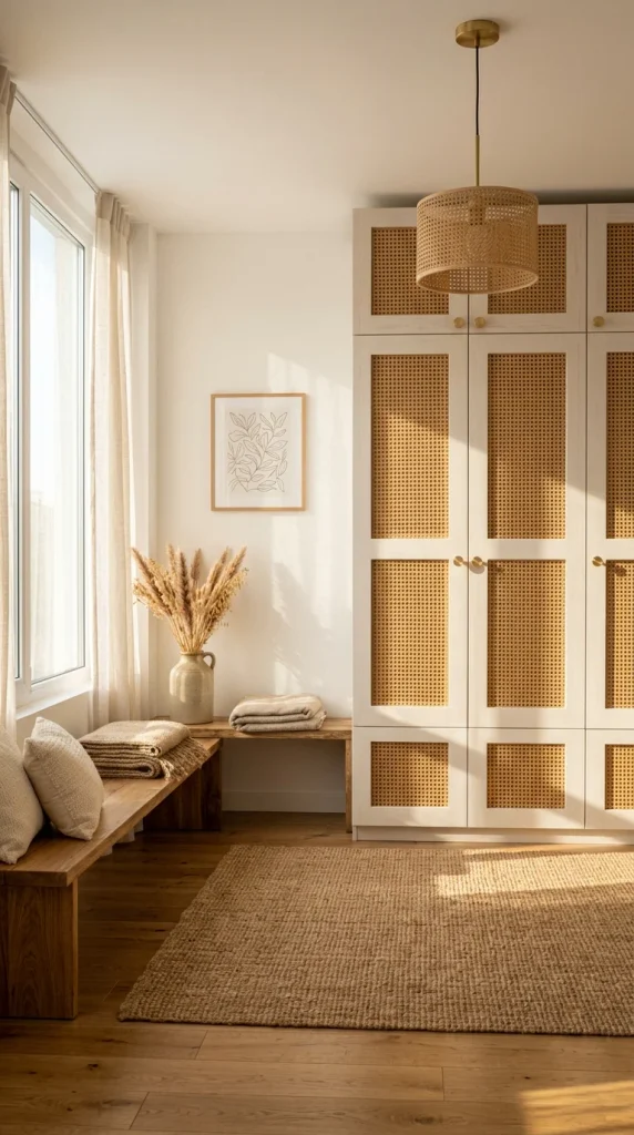 Add Cane Webbing to Wardrobe Doors