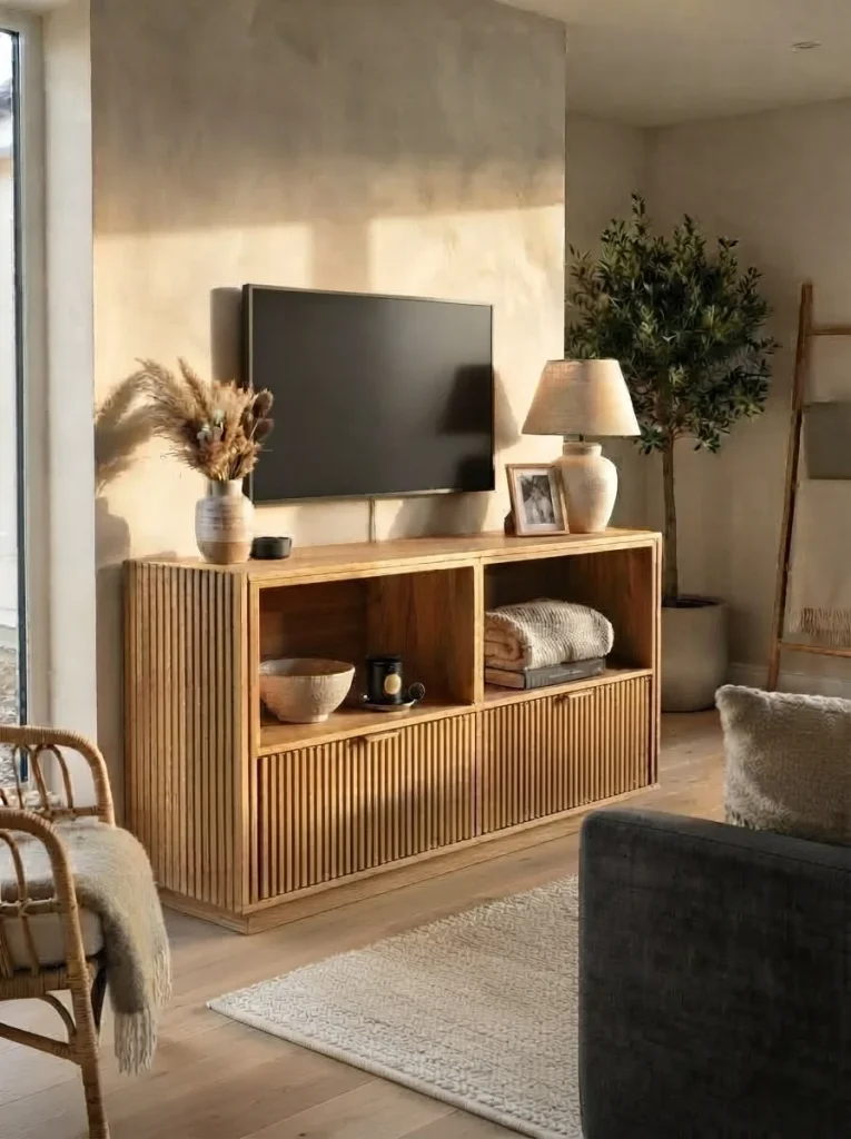 Kallax Tv Stand Makeover with Texture