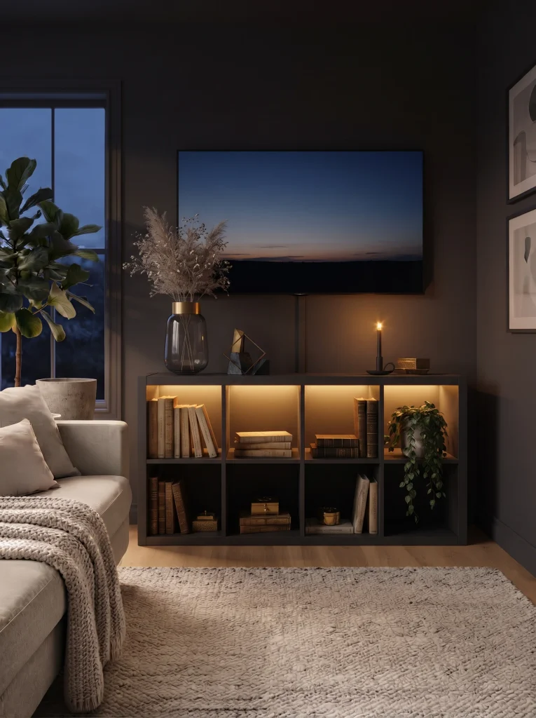 LED-Glow Kallax TV Stand for Indirect Light