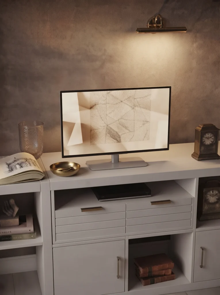 Lamps and Decor on a Kallax TV Unit