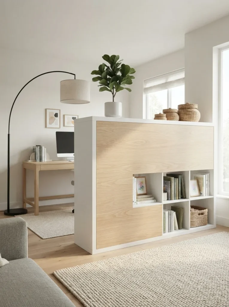 Kallax Room Divider That Zones Your home Office